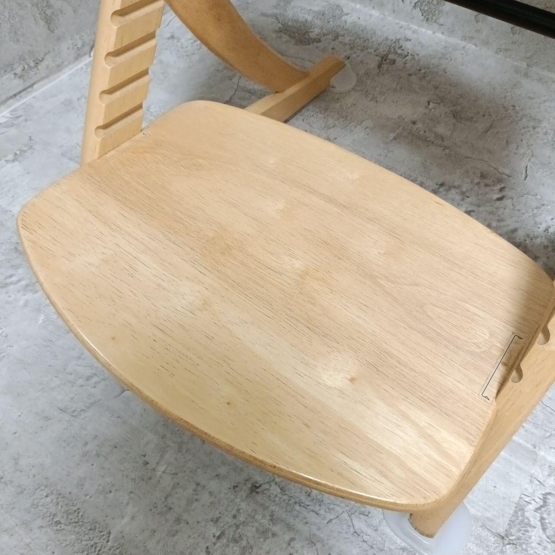 【美品】大和屋 すくすくチェア イーエヌ テーブル&ガード ナチュラル