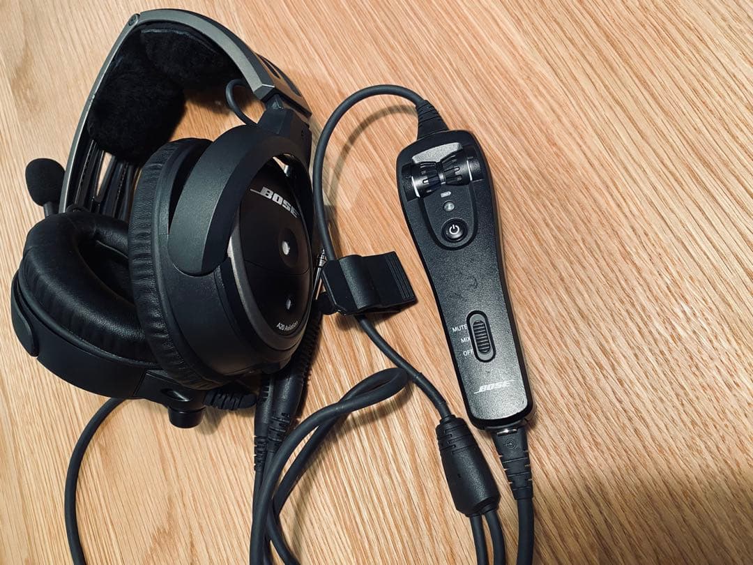 BOSE A20 Aviation Headset （録音用分岐ケーブル付)