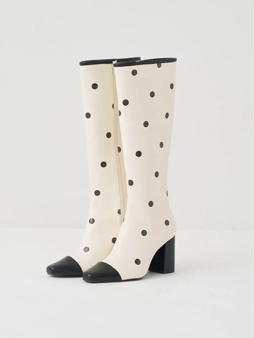 Darich バイカラードットロングブーツ ダーリッチ SS シューズ ブーツ