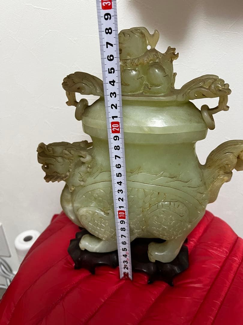 中国古玩翡翠玉石彫刻香炉