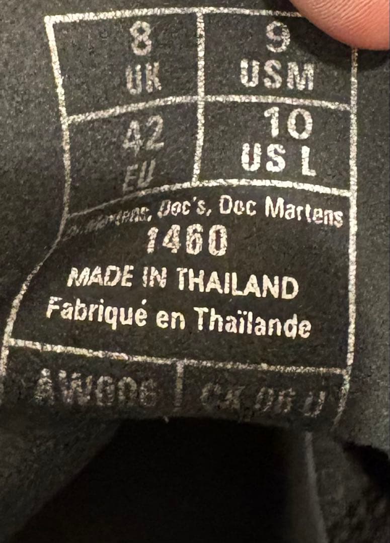 【美品】ドクターマーチン ホワイトステッチ 8 ホール ブーツ UK8 27cm
