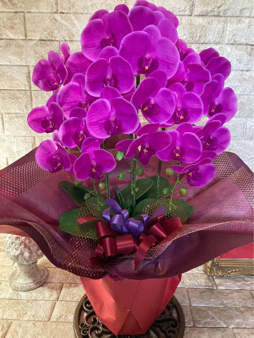 光触媒　人工観葉植物　ウォールグリーン　フェイクグリーン　胡蝶蘭リアル't