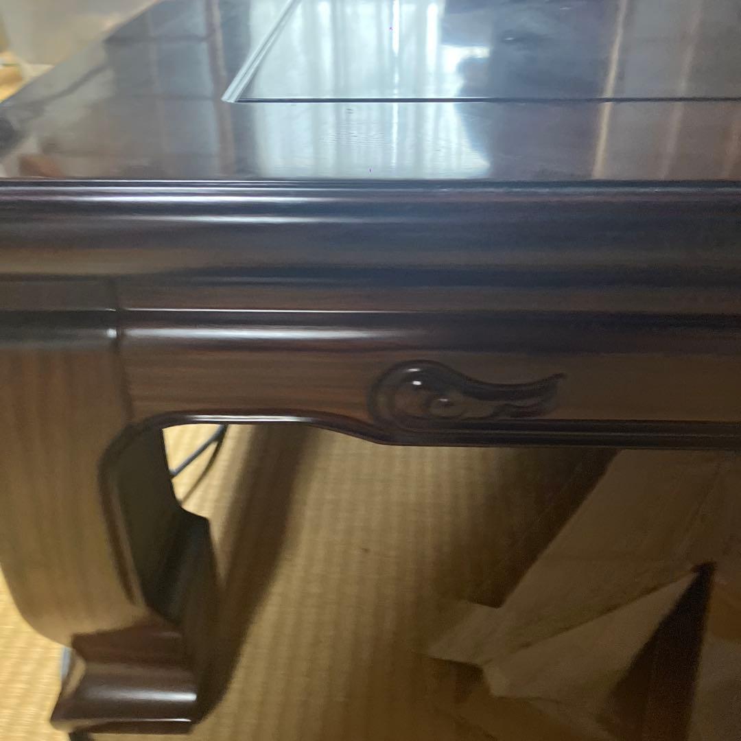 ダークブラウン座卓 電源コード付き