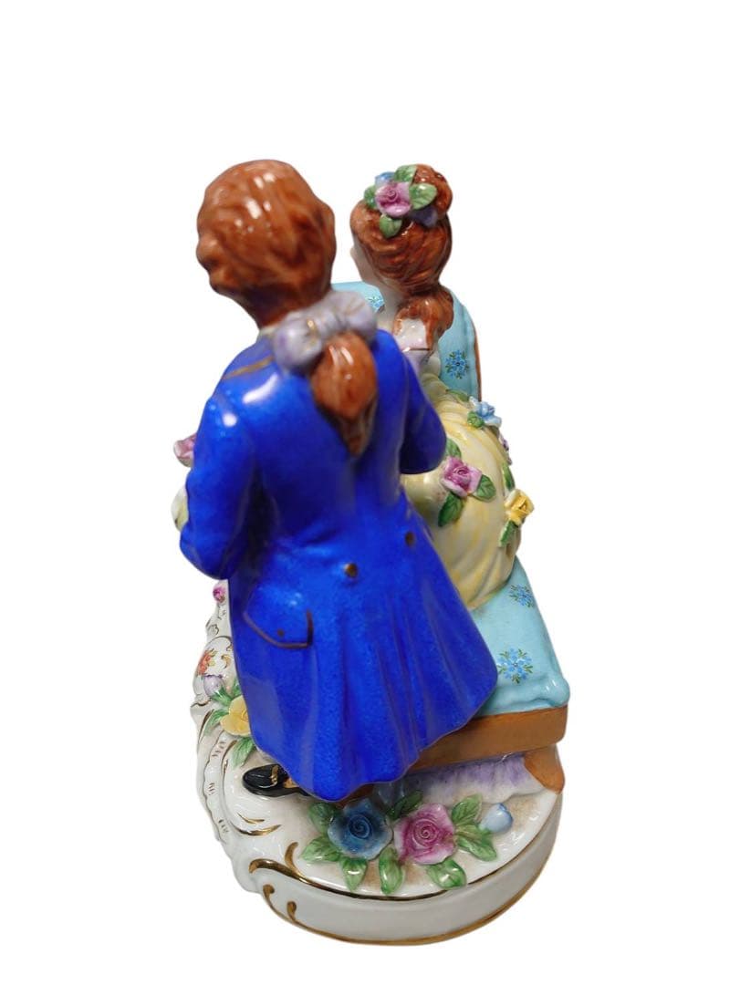 マイセン フィギュリン　お花　アンティーク　置物　陶器