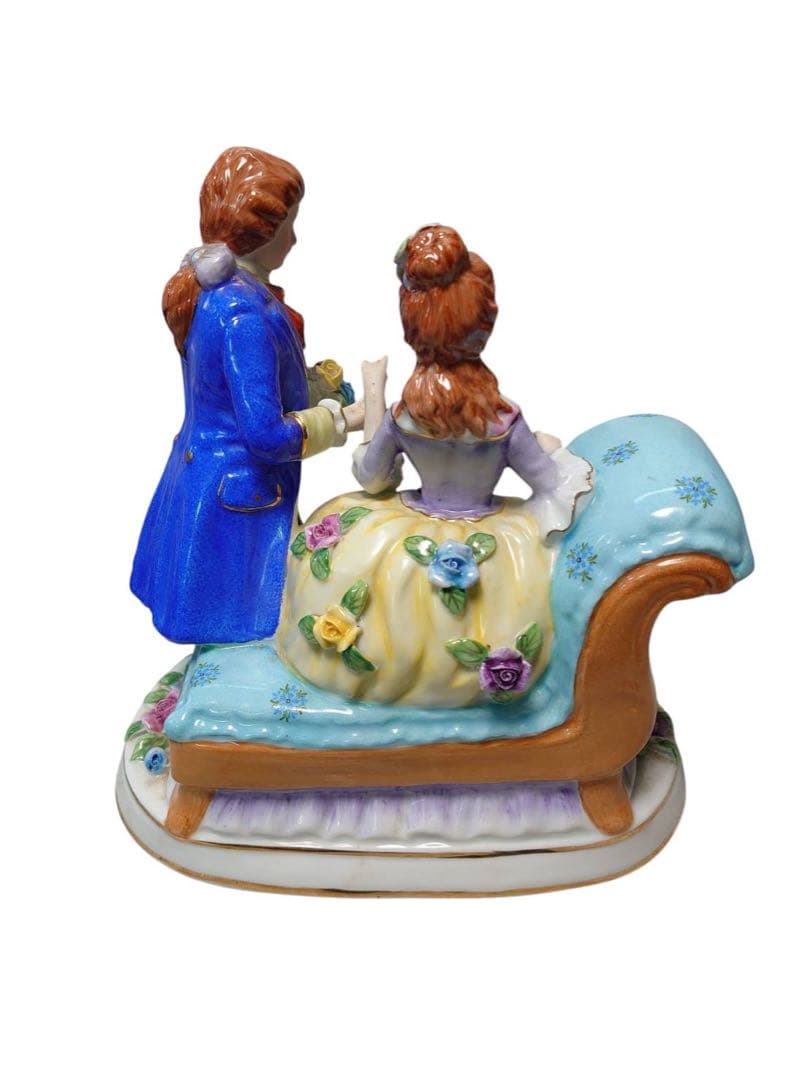 マイセン フィギュリン　お花　アンティーク　置物　陶器