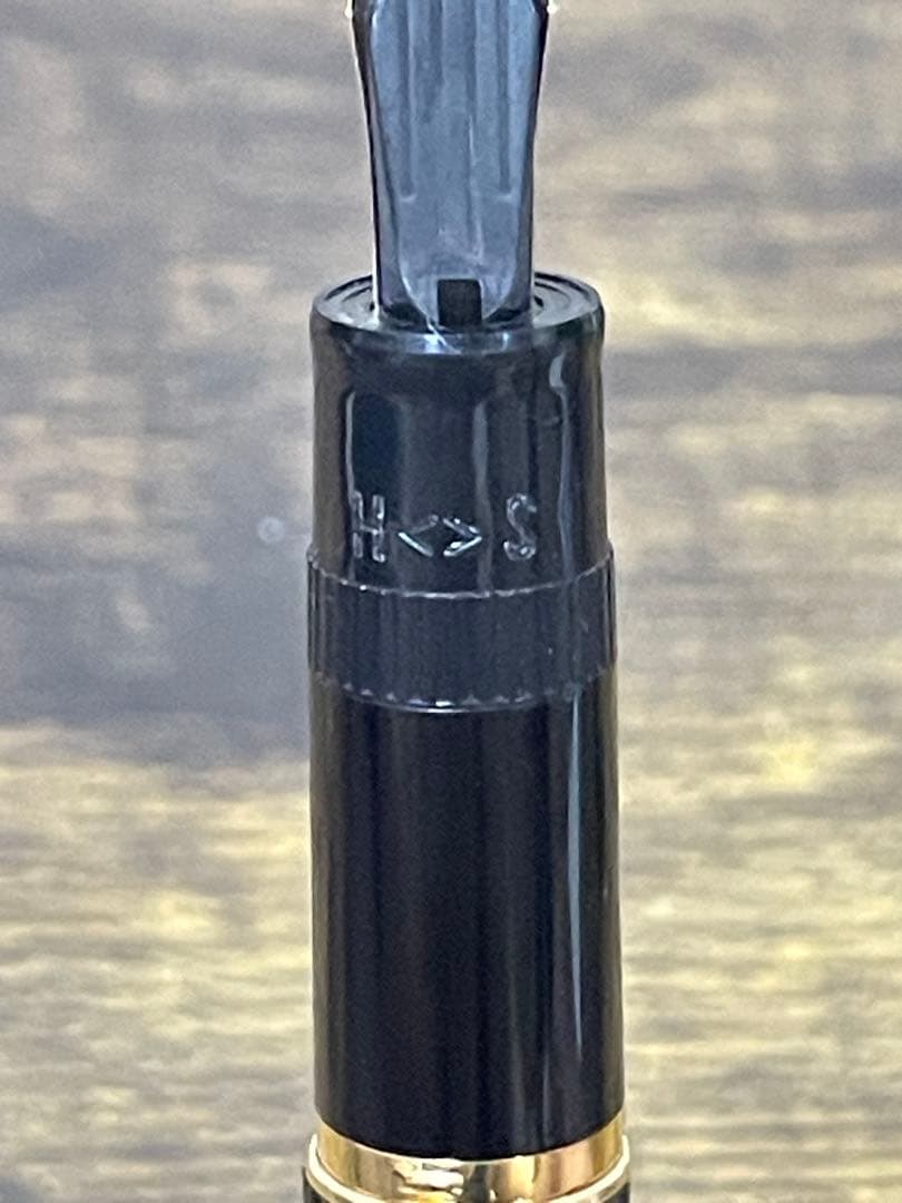 試筆のみ　初代　ジャスタス　14金　万年筆　細字　パイロット　嵌合式　備品付き