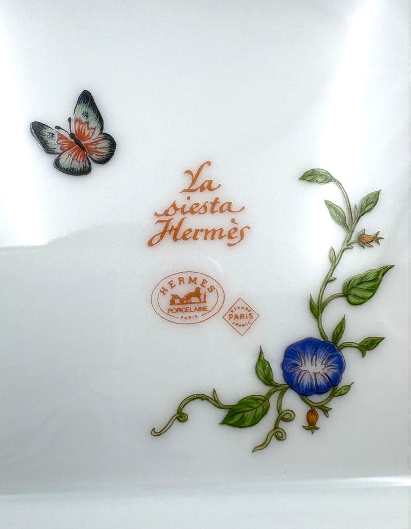 【希少】未使用保管品エルメス　シエスタ　大皿オレンジ41.5cmオーバルプレート