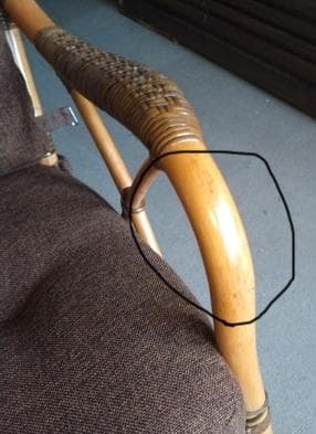 し*ら様 【アウトレット】【傷物】 カザマ 　ノーバ　ハイバックチェア　ラタン家