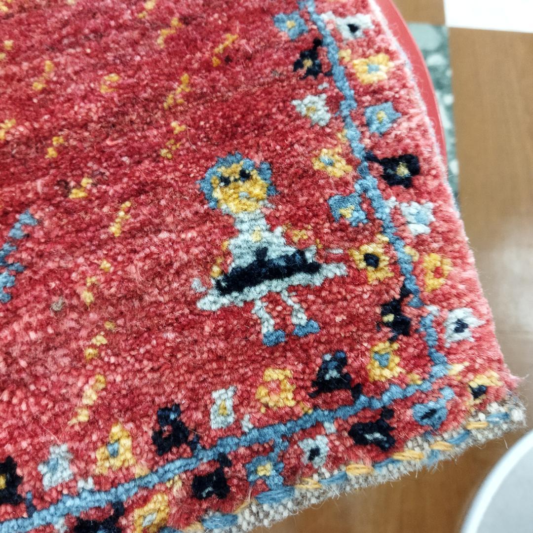 値下げ可能ミニギャベ●36×40㎝●手織●本物●新品未使用 遊牧民が紡ぐギャッベ