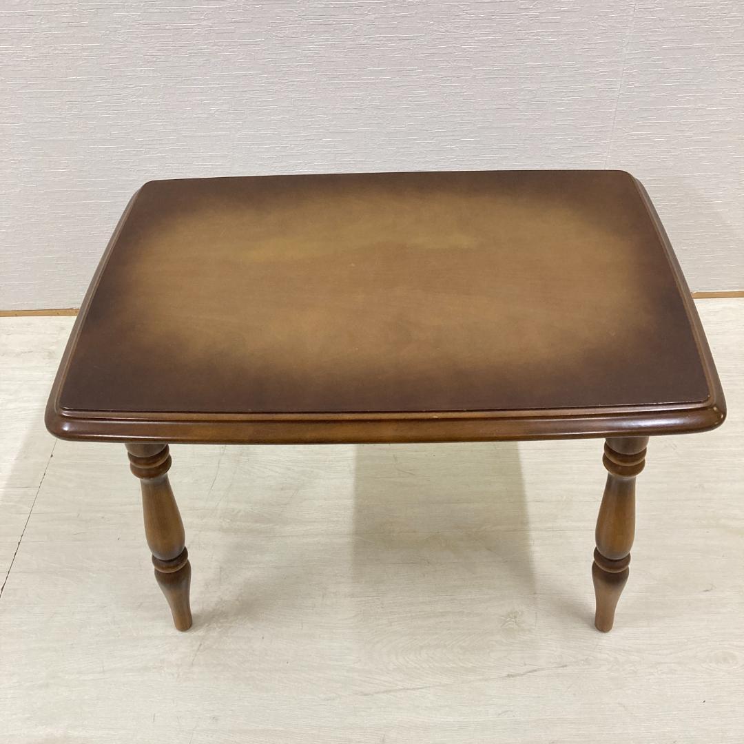 【オールドカリモク】コロニアル　サイドテーブル　リビングテーブル　昭和レトロ