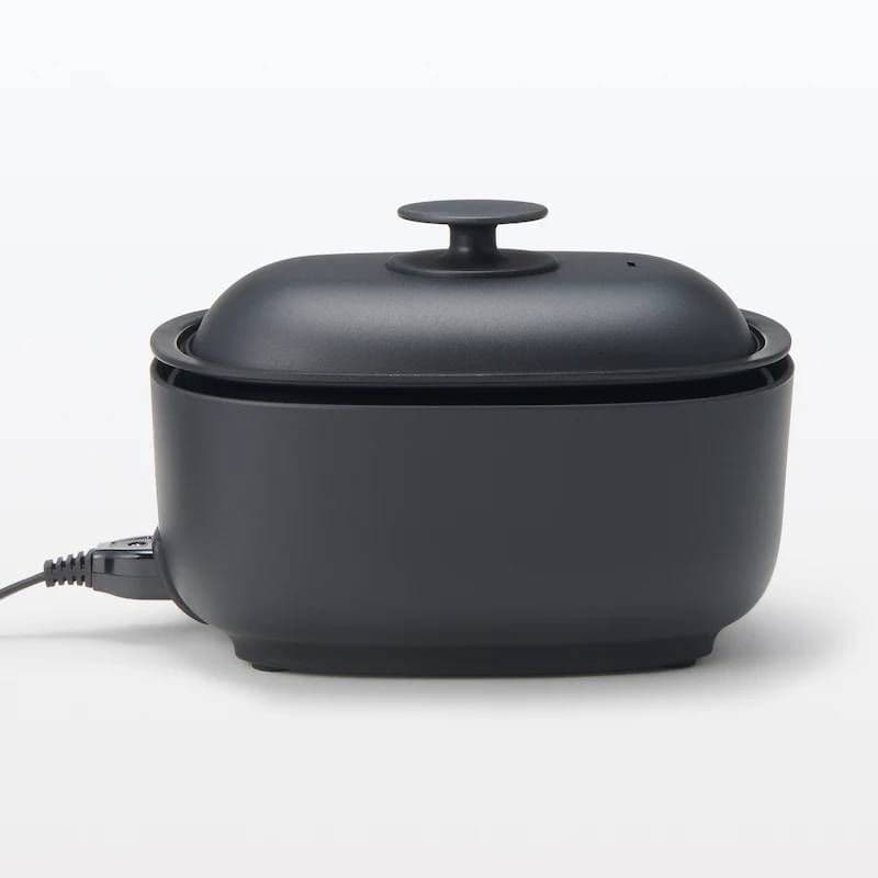 無印良品 深型ホットプレート 黒 MJ-HPFK1 44821893