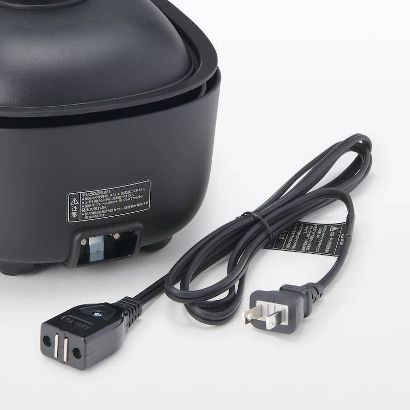 無印良品 深型ホットプレート 黒 MJ-HPFK1 44821893