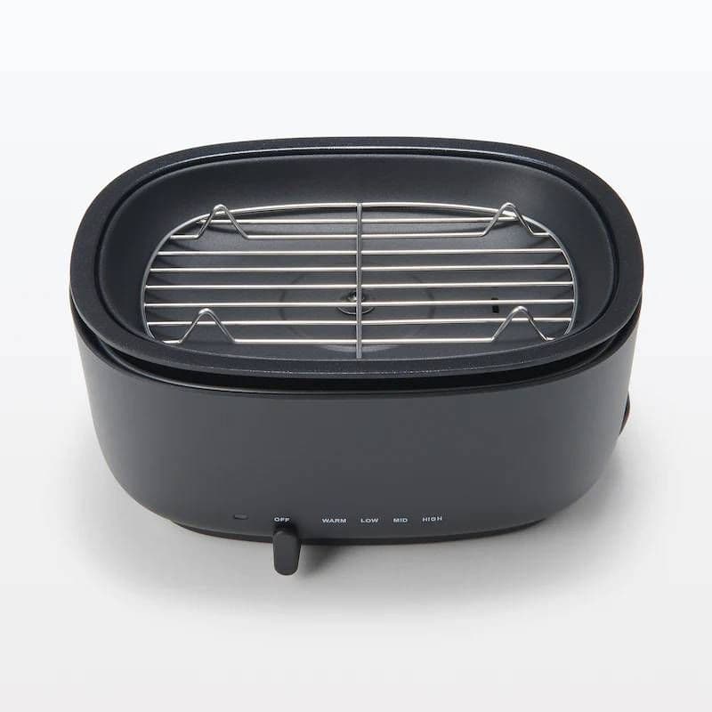 無印良品 深型ホットプレート 黒 MJ-HPFK1 44821893