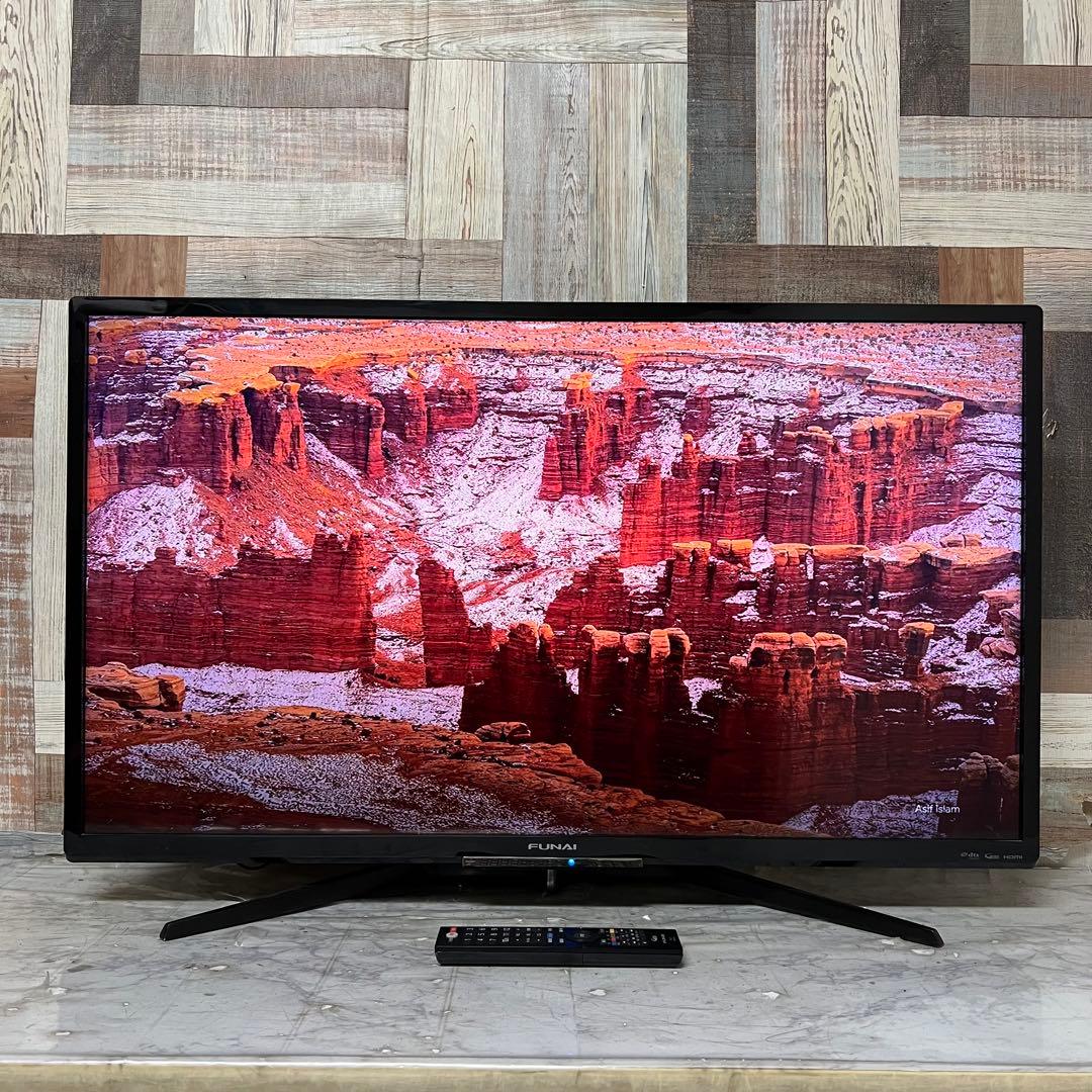 全国送料込❣️フナイ40V型HDD録画機能付液晶テレビ見ながら録画、予約が可能。