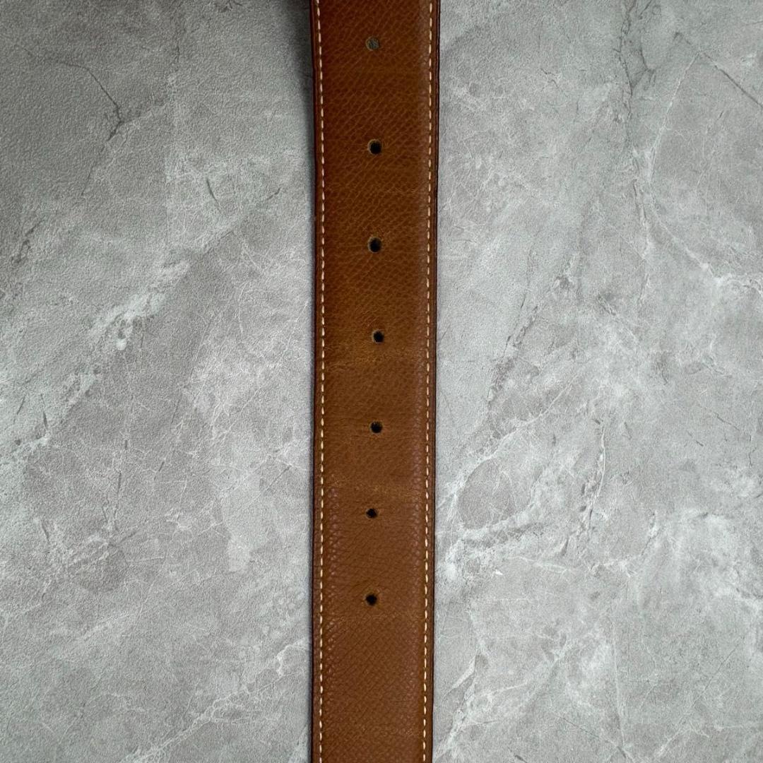 エルメス コンスタンス HERMES ブラック ブラウン Hベルト　85