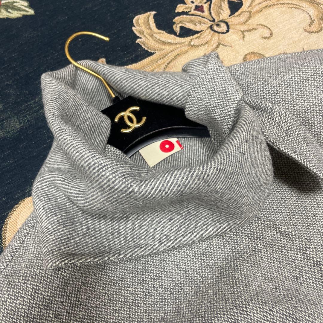 美品　BACCA TOMORROWLAND ケープ　マント　霜降りグレー