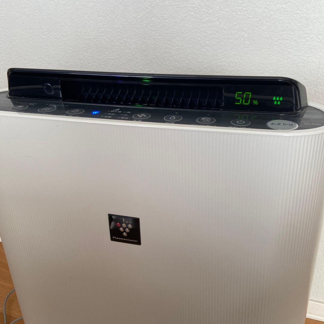 美品　プラズマクラスター7000　加湿空気清浄機　SHARP KC-G50-W