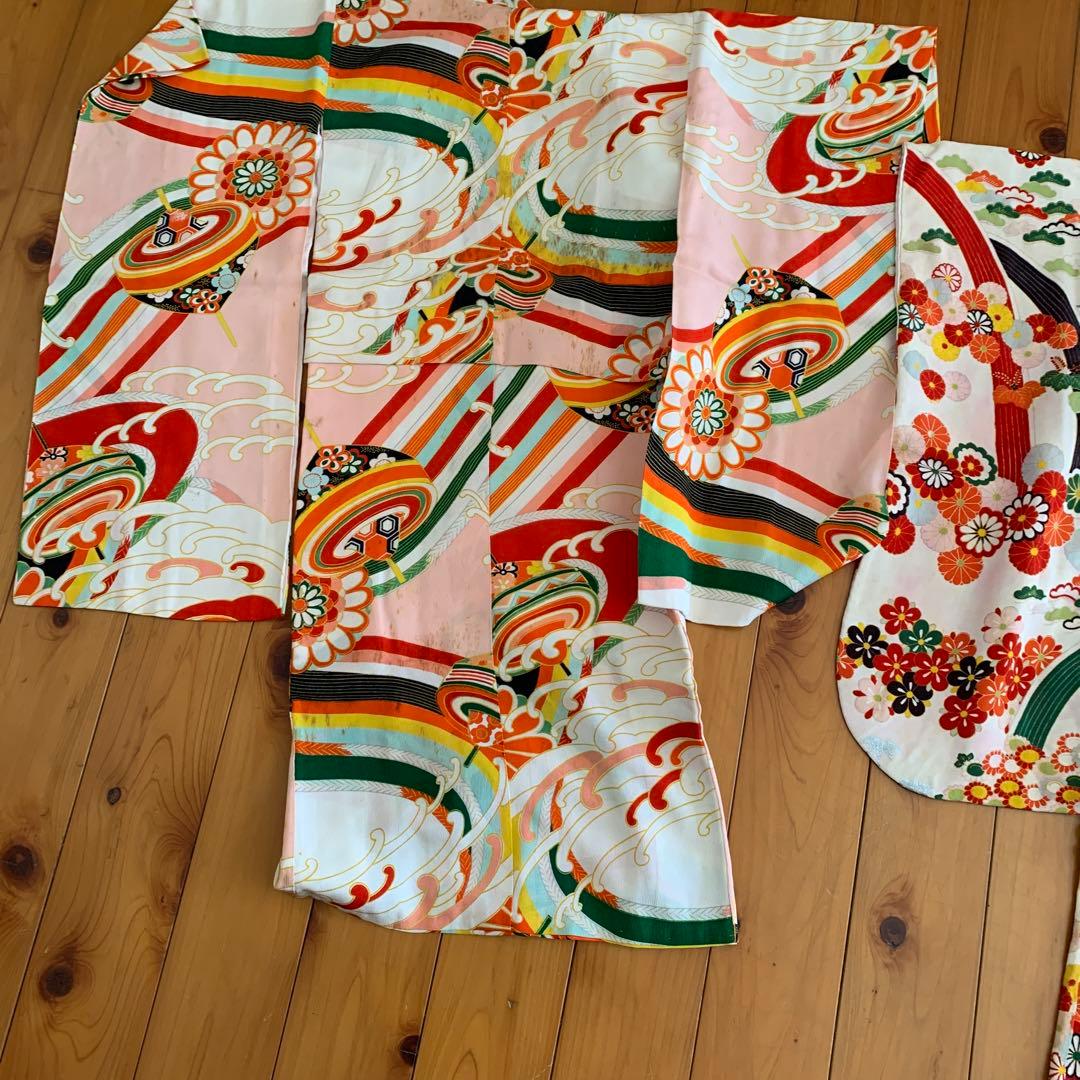 アンティーク　レトロ　骨董品 昭和初期　伝統的な子供用着物 2枚