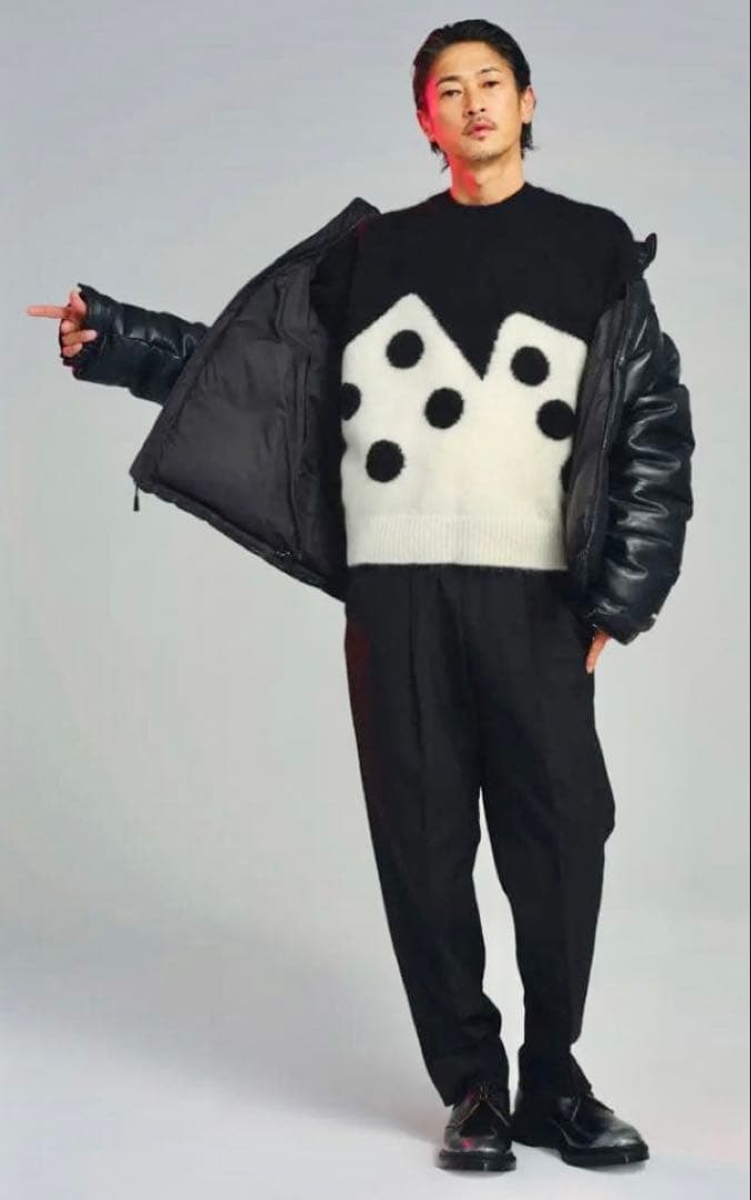 Stussy 23AW 窪塚洋介着用 ダイス モヘア クルーニットMステューシー