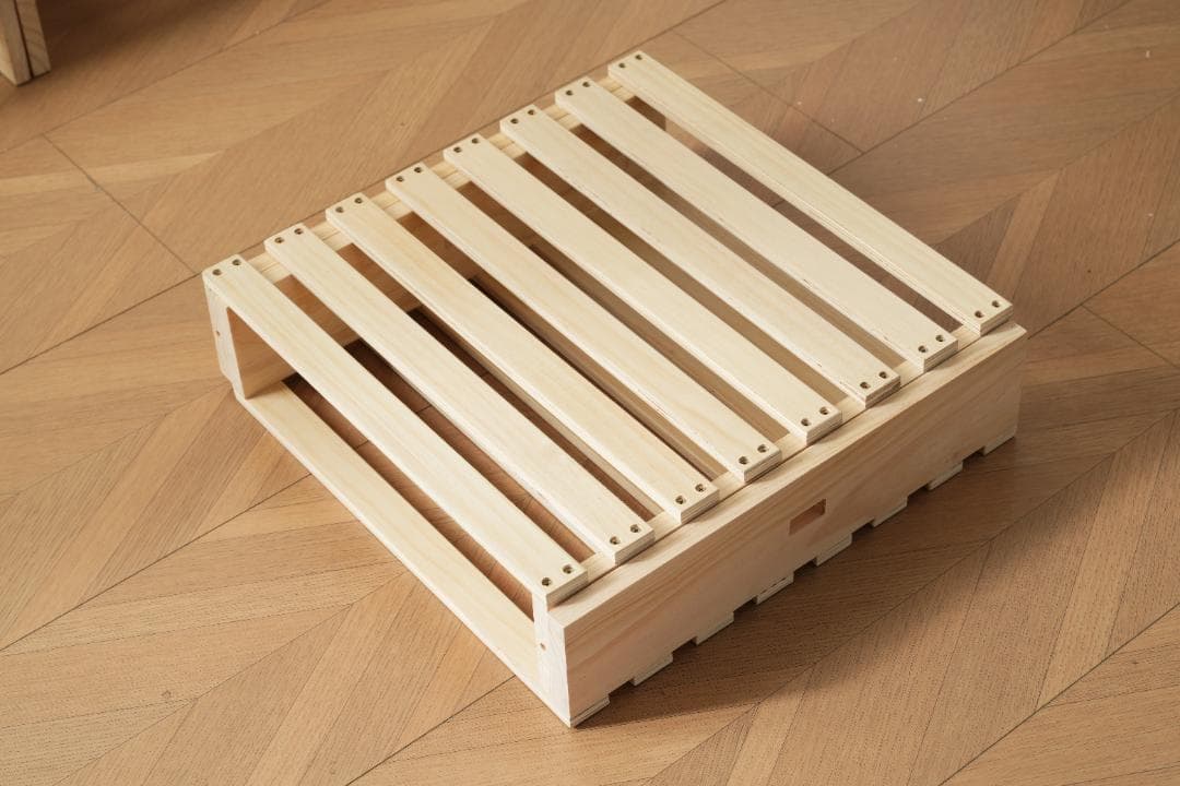 【新品】天然木パレットベッド×8枚 ローベッド 分割可能 掃除ロボ対応 おしゃれ