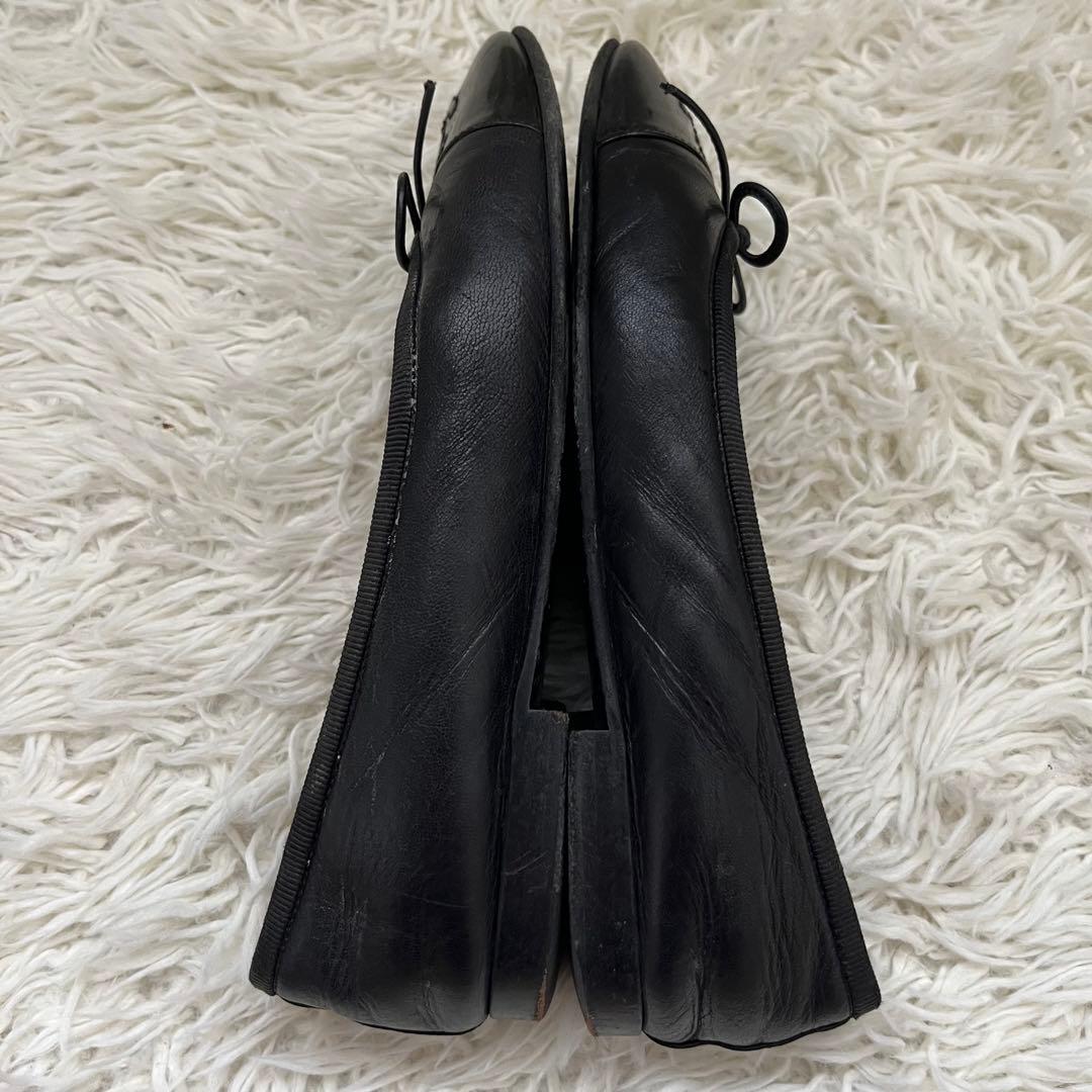CHANEL ココマーク　バレエシューズ リボン　パンプス サイズ34 黒