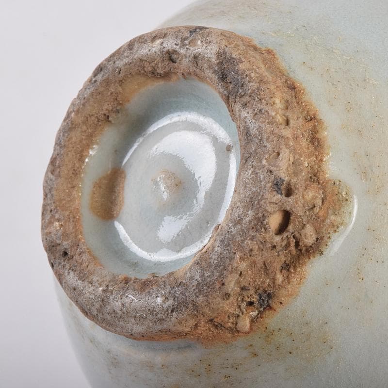 朝鮮美術　李朝　高麗白磁　染付　逸字文　盃　時代箱付　M　R8877