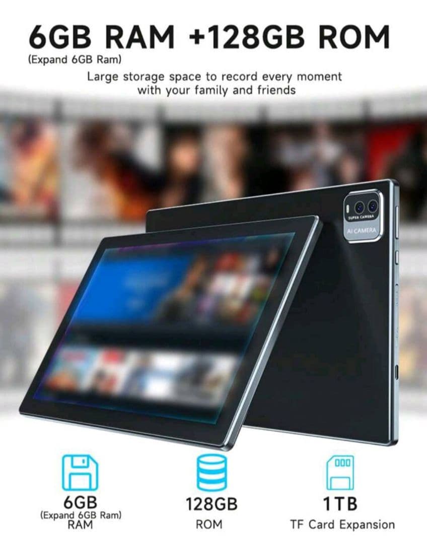 ②新品未開封 Android15 タブレット 10インチ 128GB