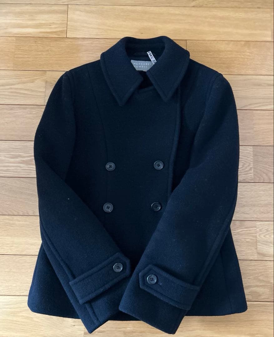 MARGARET HOWELL マーガレットハウエル ピーコートブラック