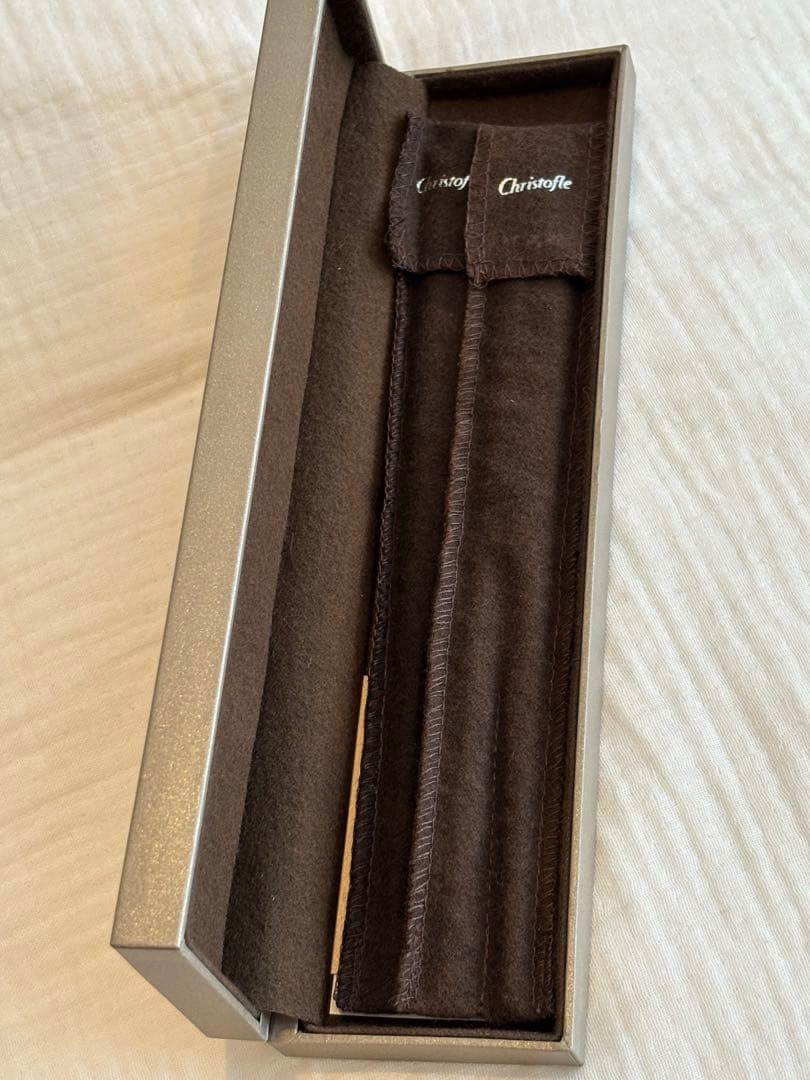 【新品/未使用】【クリストフル】Christofle 箸 ペア 赤黒