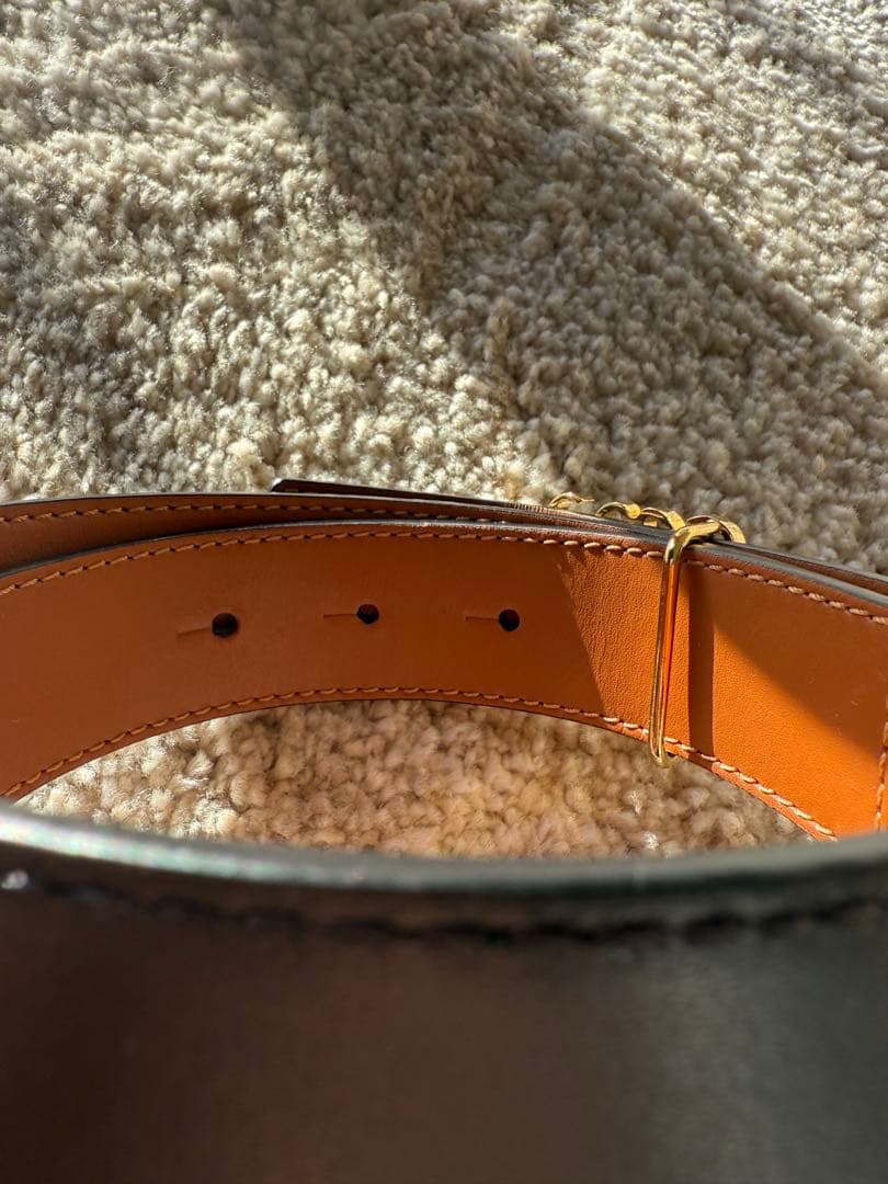 【極美品】LOEWE リバーシブルベルト　70