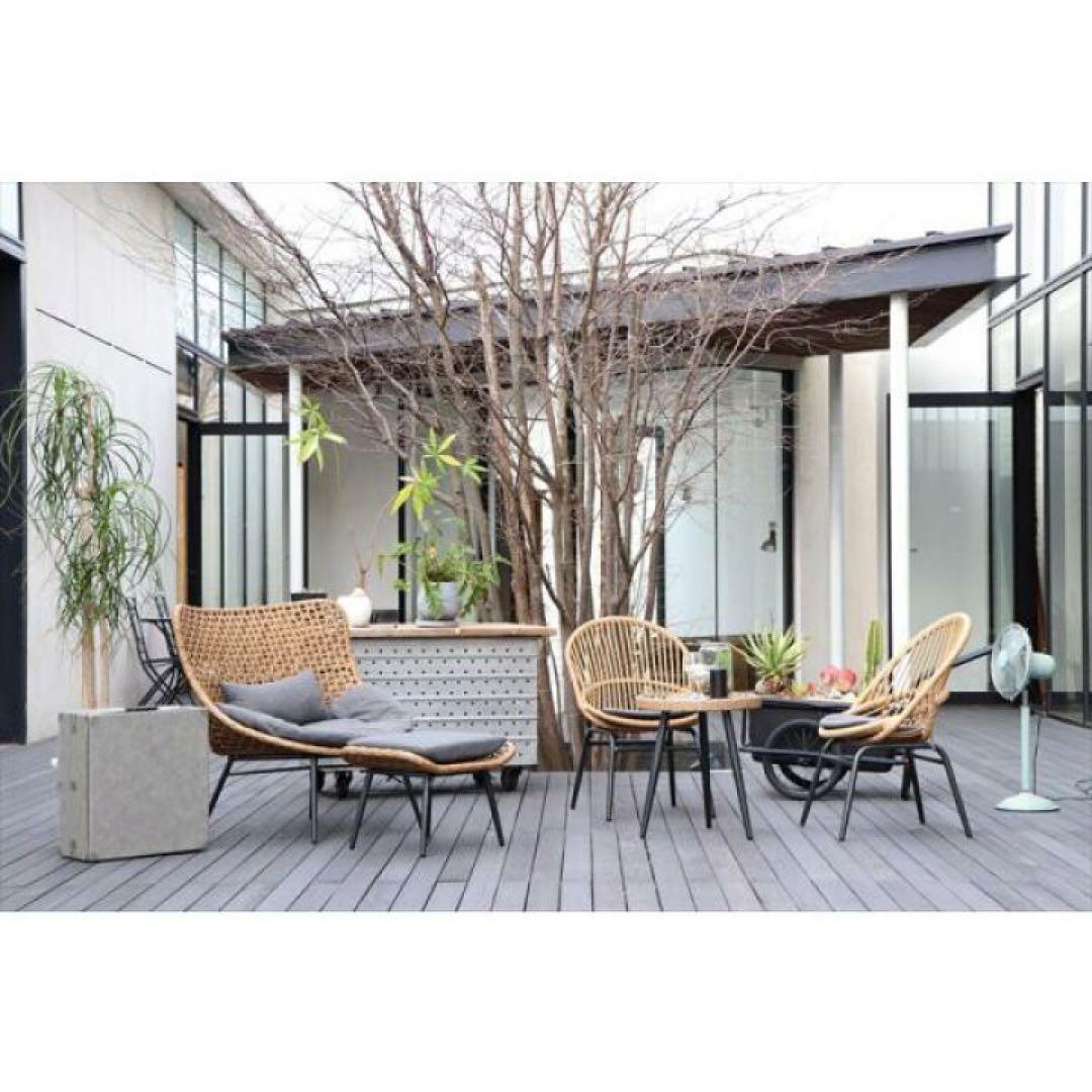 定価6万　モダンラタンパーソナルチェア オットマンリゾネアパーソナルチェア