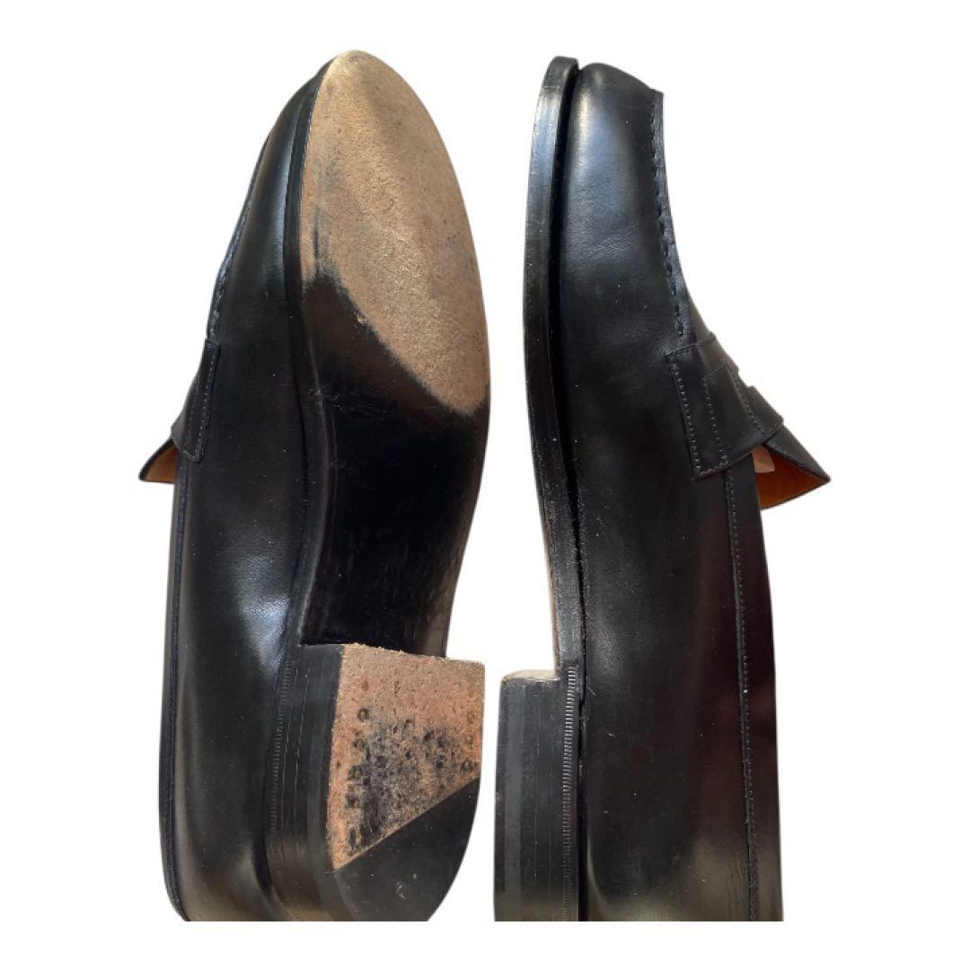 美品 JM WESTON 180 ローファー 6C 純正シューツリー付 ブラック