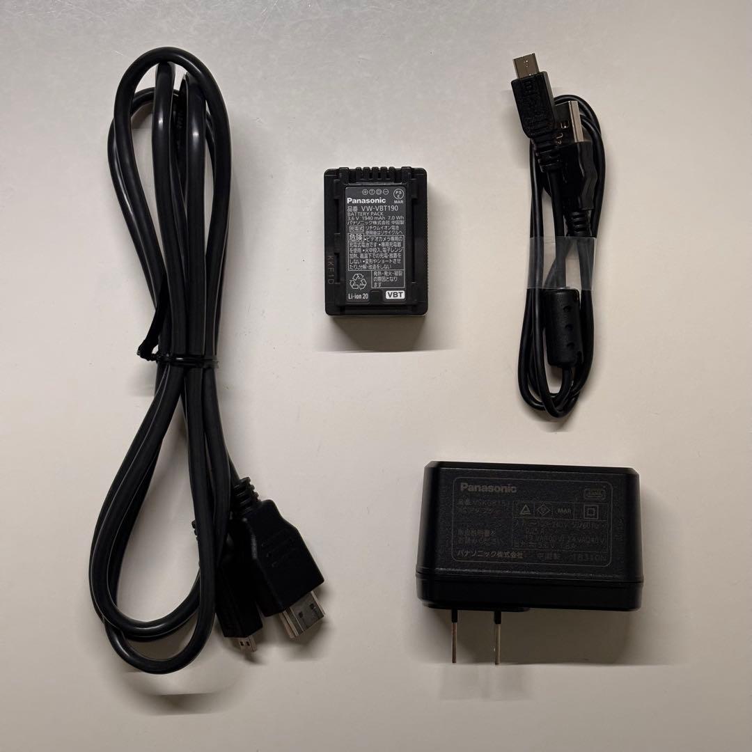 【Panasonic】4Kビデオカメラ HC-VX1M SDカード・バッテリー付