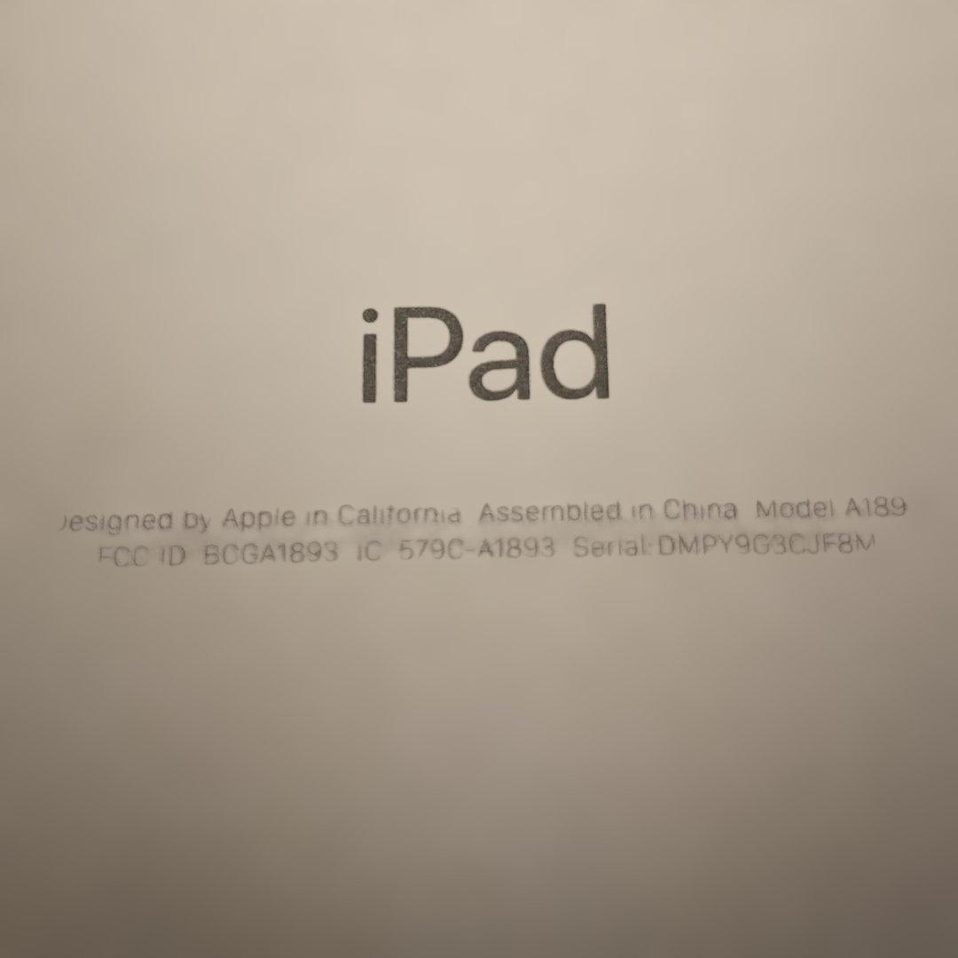 iPad 本体 第6世代128gb A1893 Wifiモデル グレー 完動品