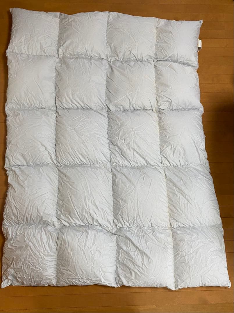 羽毛掛け布団 シングル 花柄　ダウン90%スモールフェザー使用　1.4㎏