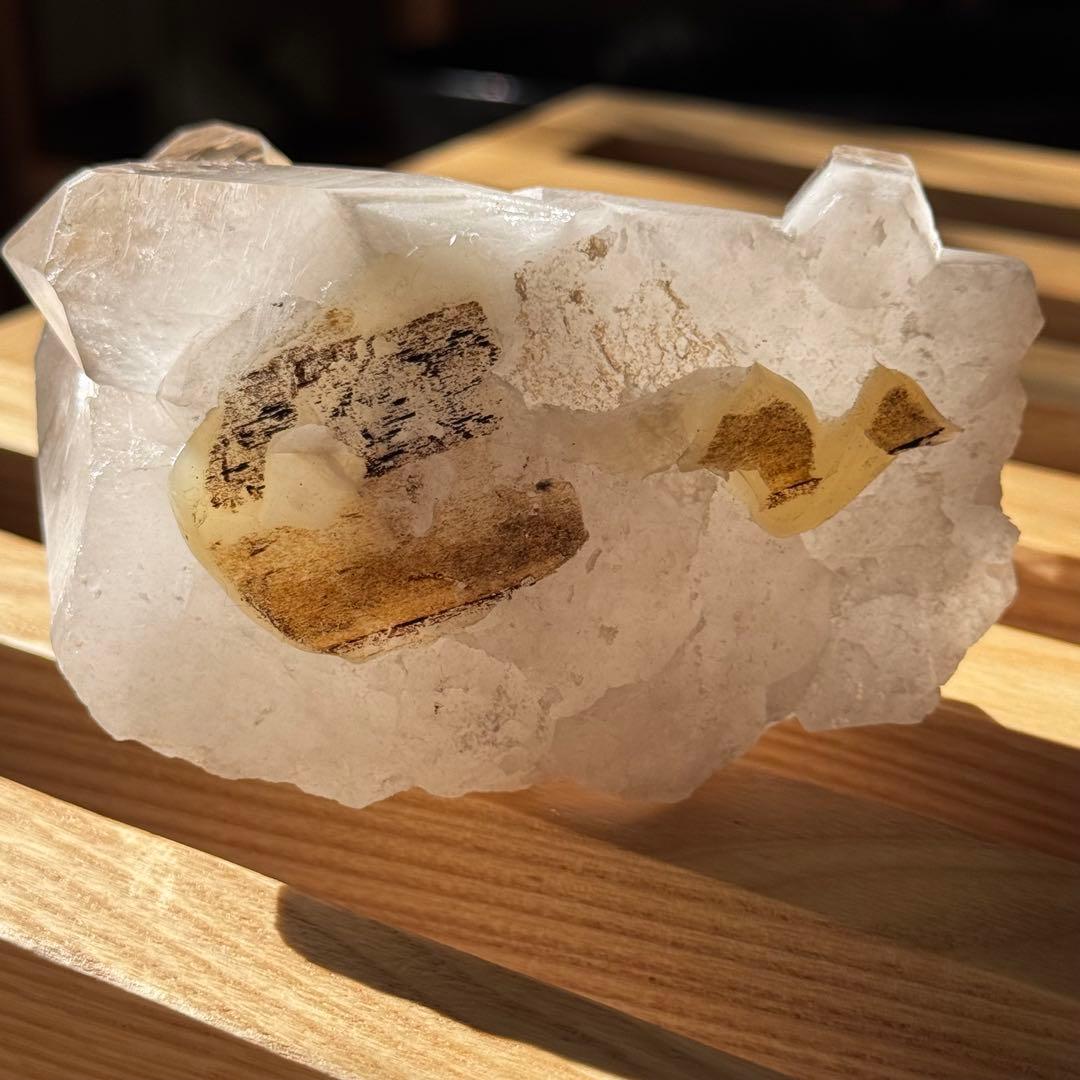 天然水晶 群晶 クラスター 原石｜存在感のある一点もの｜QC-001