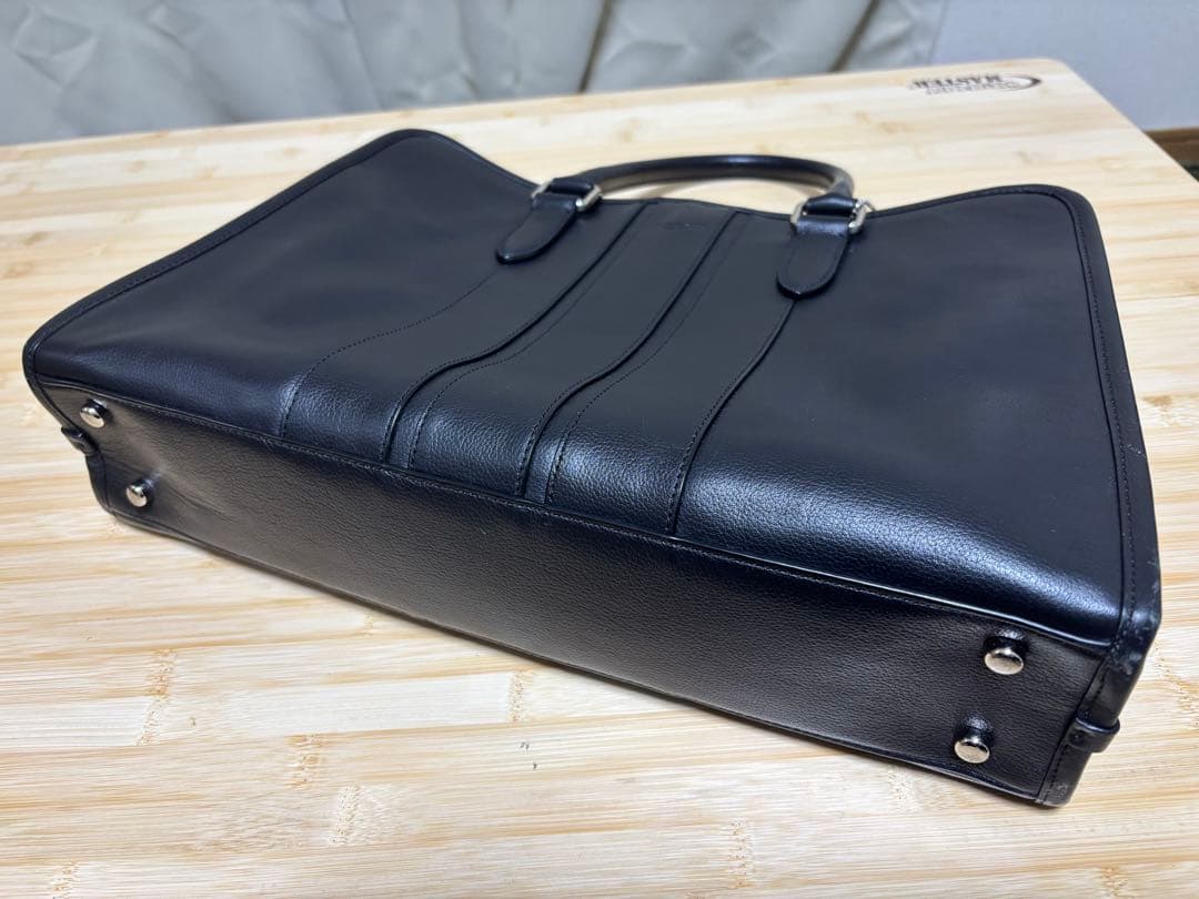 Coach レザー 2wayブリーフケース ビジネスバッグ 黒