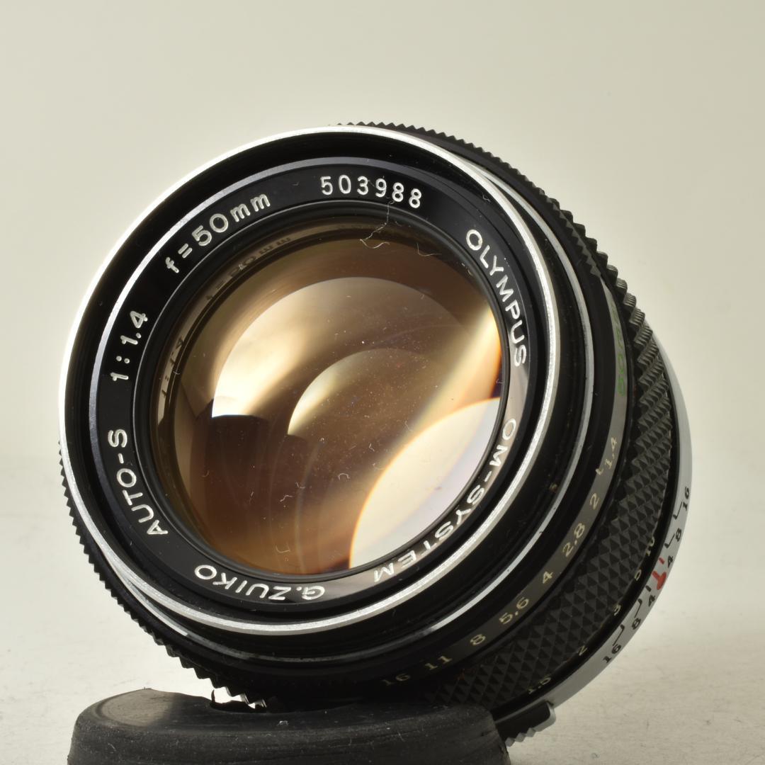 整備済 完動 Olympus OM-1 MD 50mm F1.4 露出計バッチリ