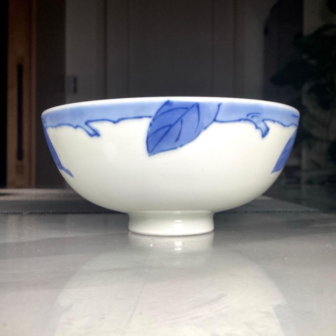 美濃焼　庫山窯　染付　ご飯茶碗　5客