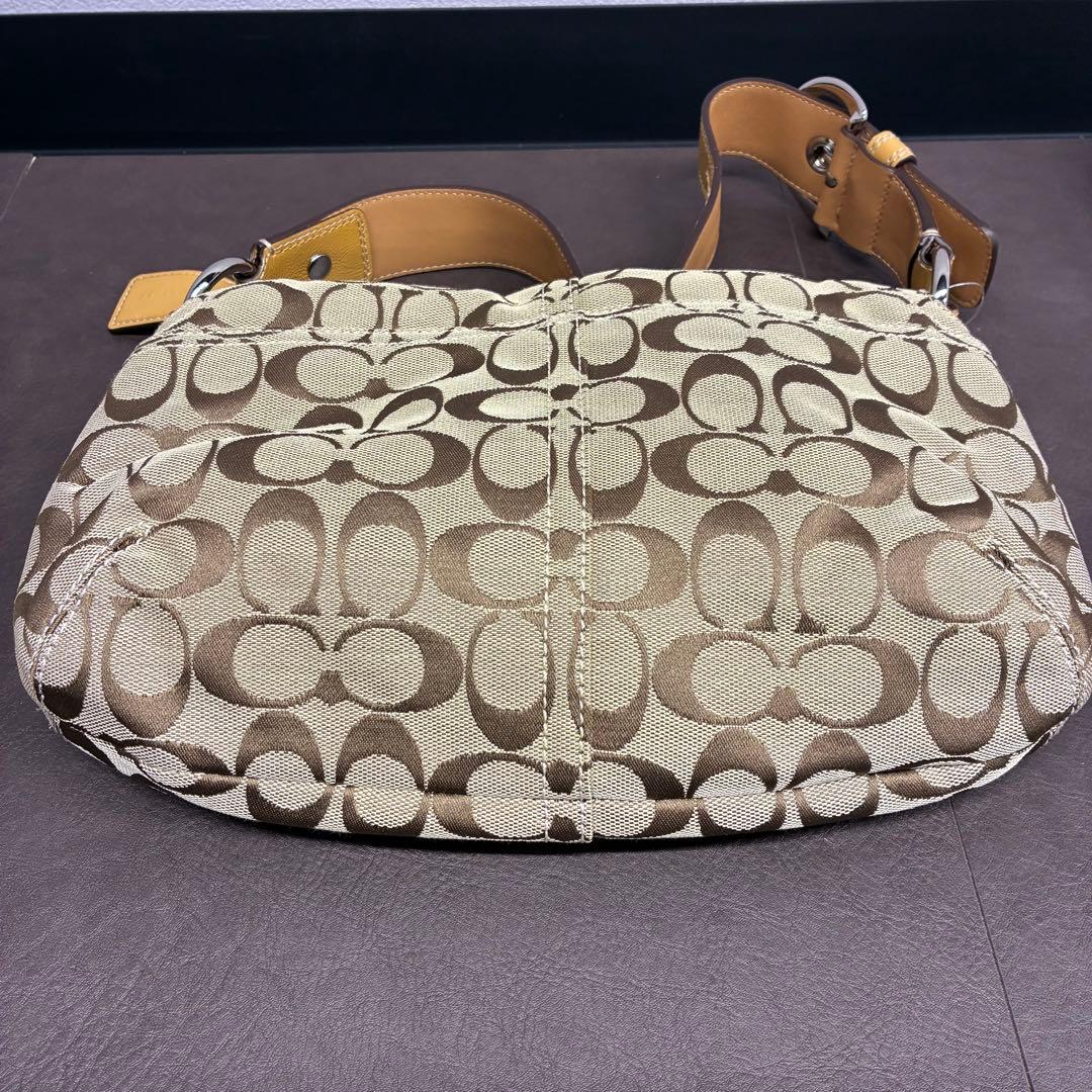 【鑑定済み・タグ付き】COACH シグネチャー F13113 ワンショルダー