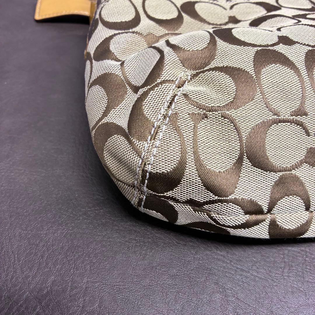 【鑑定済み・タグ付き】COACH シグネチャー F13113 ワンショルダー