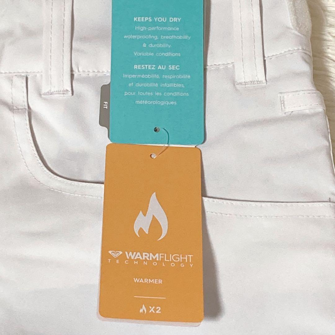 ROXY ホワイト スノーボードウェアパンツ Mサイズ未使用レディース