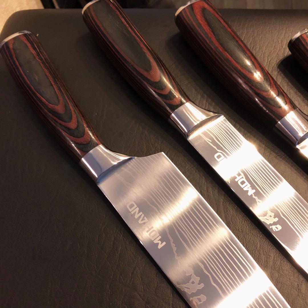 専用　三徳包丁　シェフナイフ　ダマスカス　包丁　4本セット＋1本