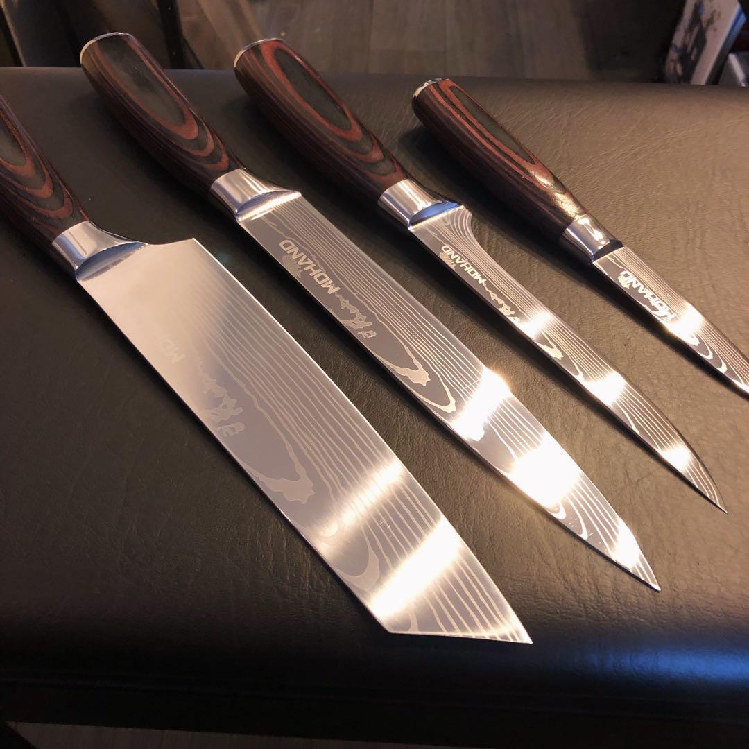 専用　三徳包丁　シェフナイフ　ダマスカス　包丁　4本セット＋1本