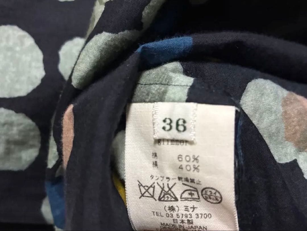 mina perhonen glimmerブラウス36