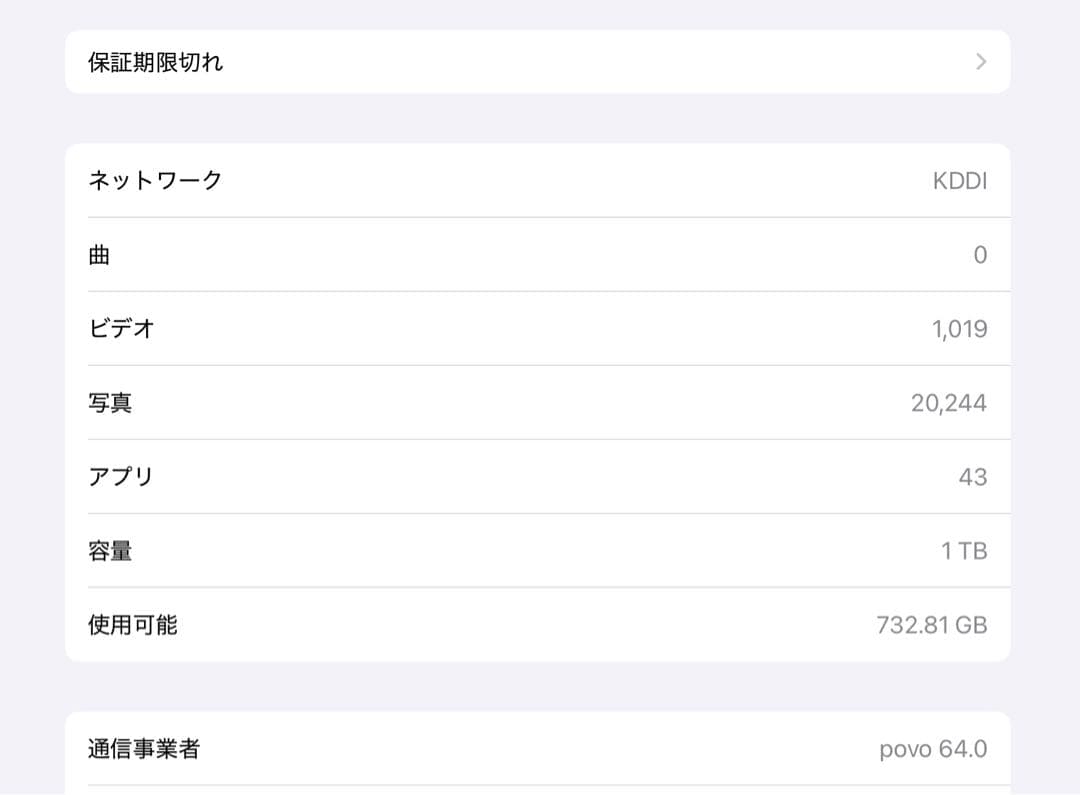 iPad Pro 11 第三世代 1TB セルラー Space Gray