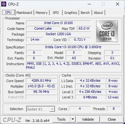 Windowsデスクトップ HP EliteDesk 800 G6 SFF i3-10100 Wi-Fi 6