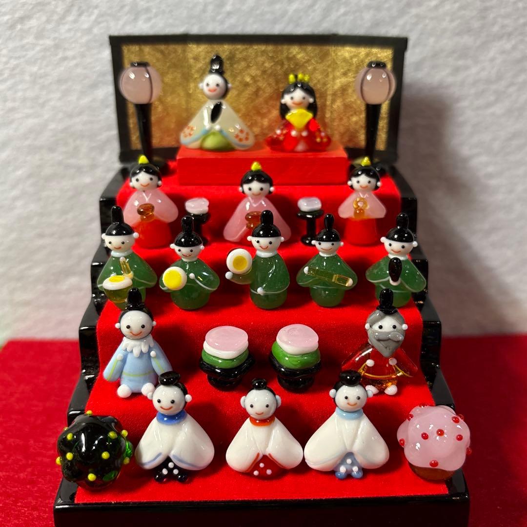 mishi38　お雛様五段飾りセット　ミニチュア