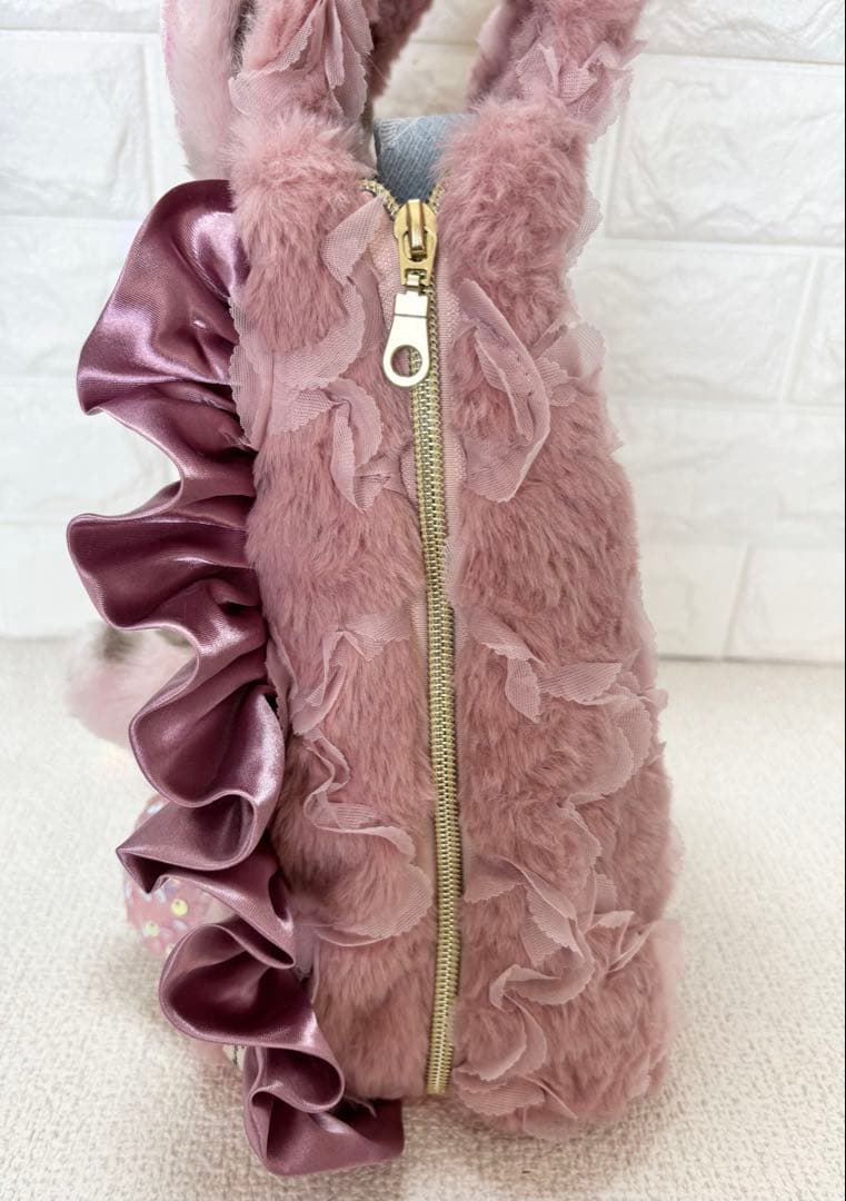 あ*こ様 コヤンイサムチョン　サイドファスナーバッグ　ピンク　ルミちゃん（大）デ