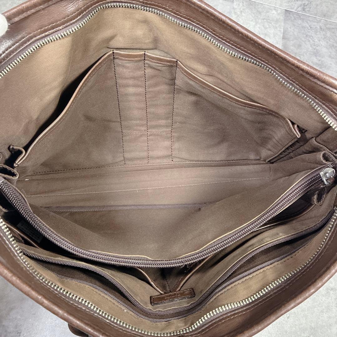 【良品】✨POTER オールレザー　ビジネスバック　ブラウン
